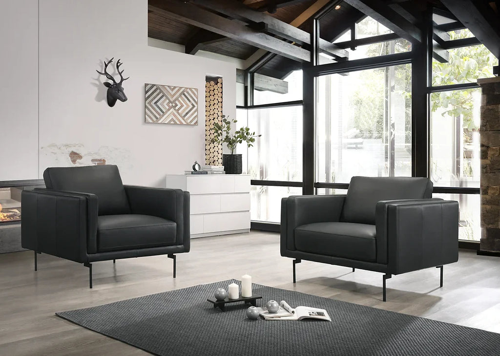 Fauteuil Florence en cuir souple