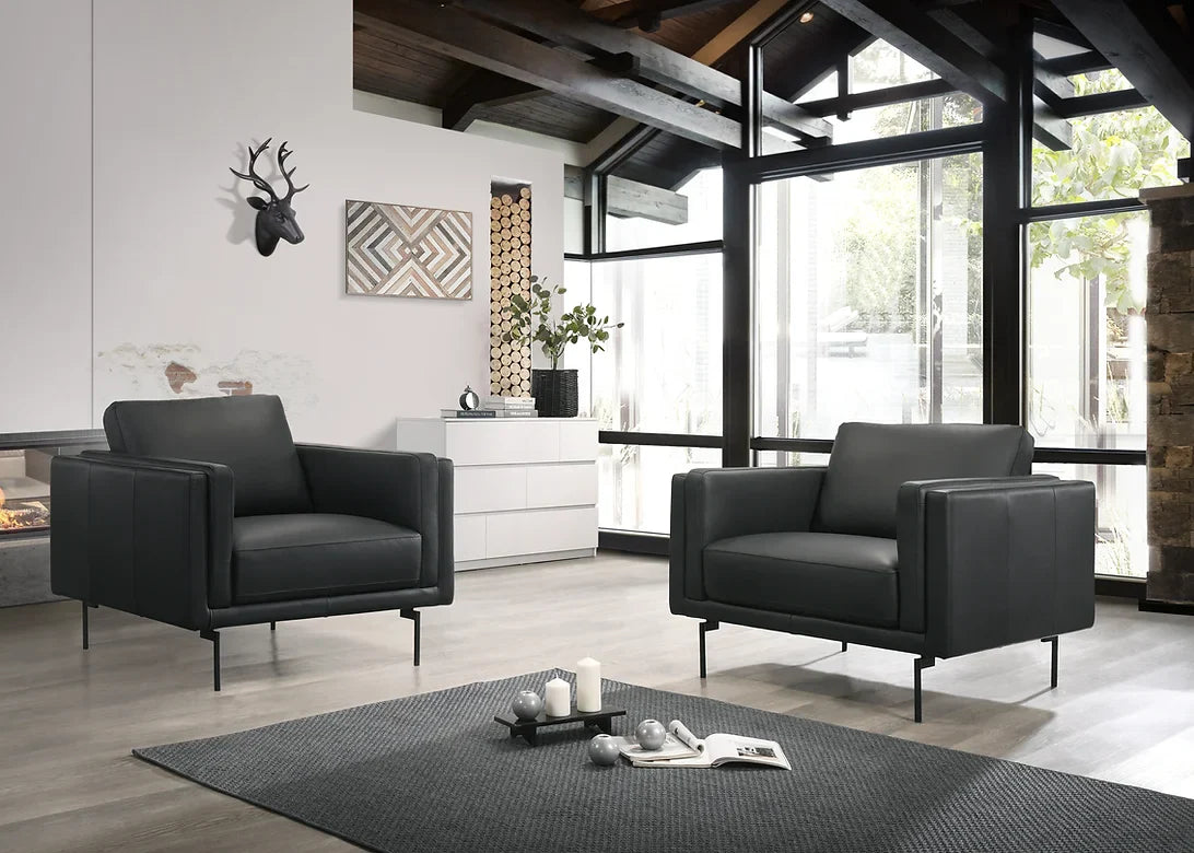 Fauteuil Florence en cuir souple