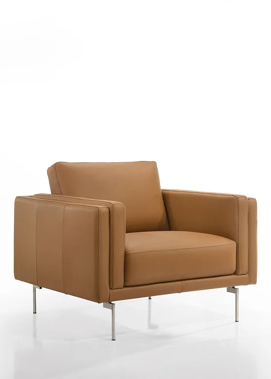 Fauteuil Florence en cuir souple